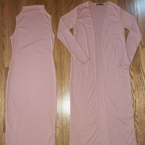 Boohoo Sleeveless Bodycon Dress with Jacket